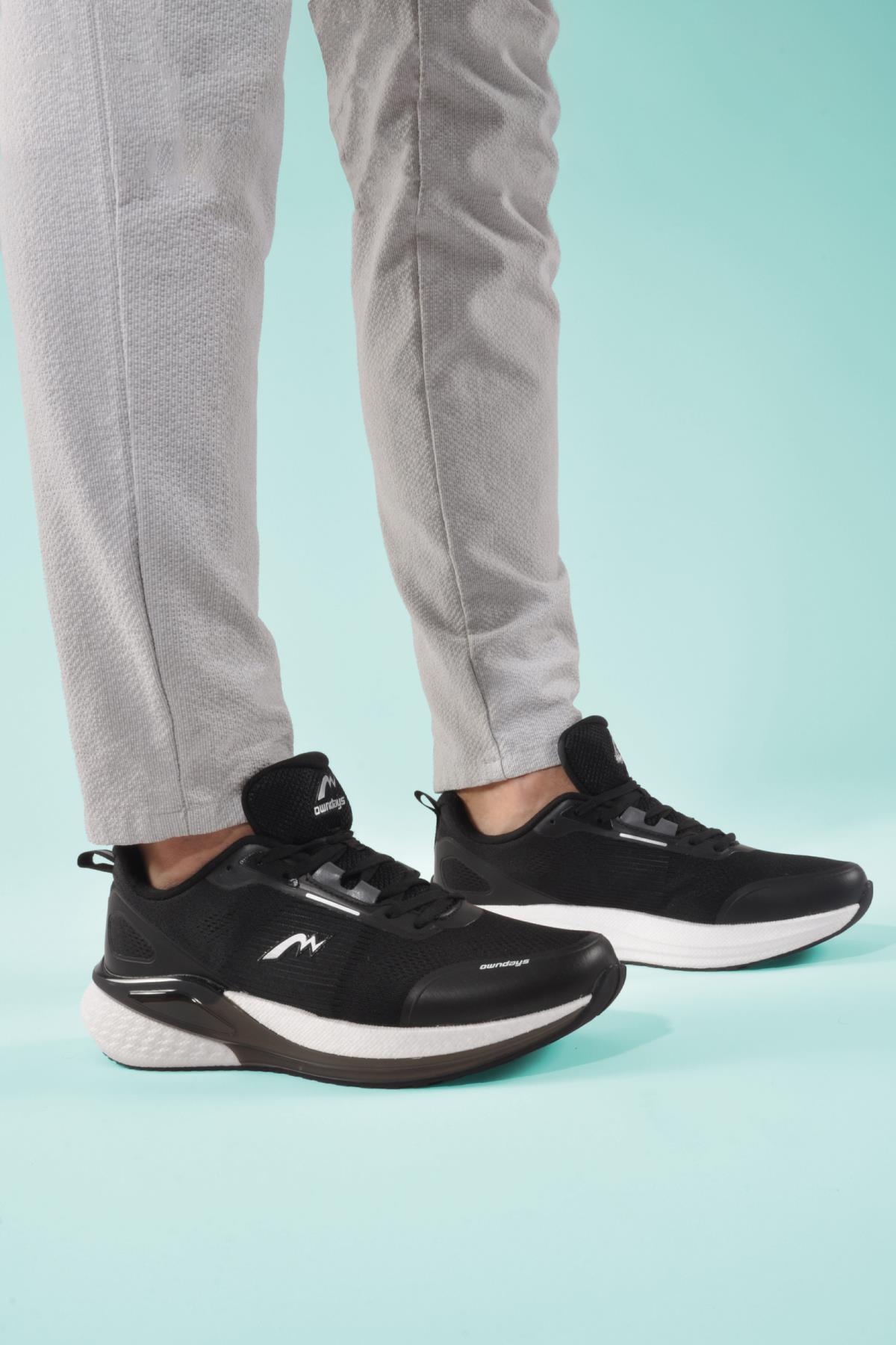 Siyah Tekstil Erkek Spor Ayakkabı Owndays - Görsel 4