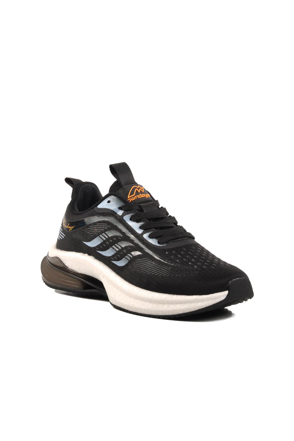 M-04327 M Siyah Memory Foam Erkek Spor Ayakkabı - Görsel 2