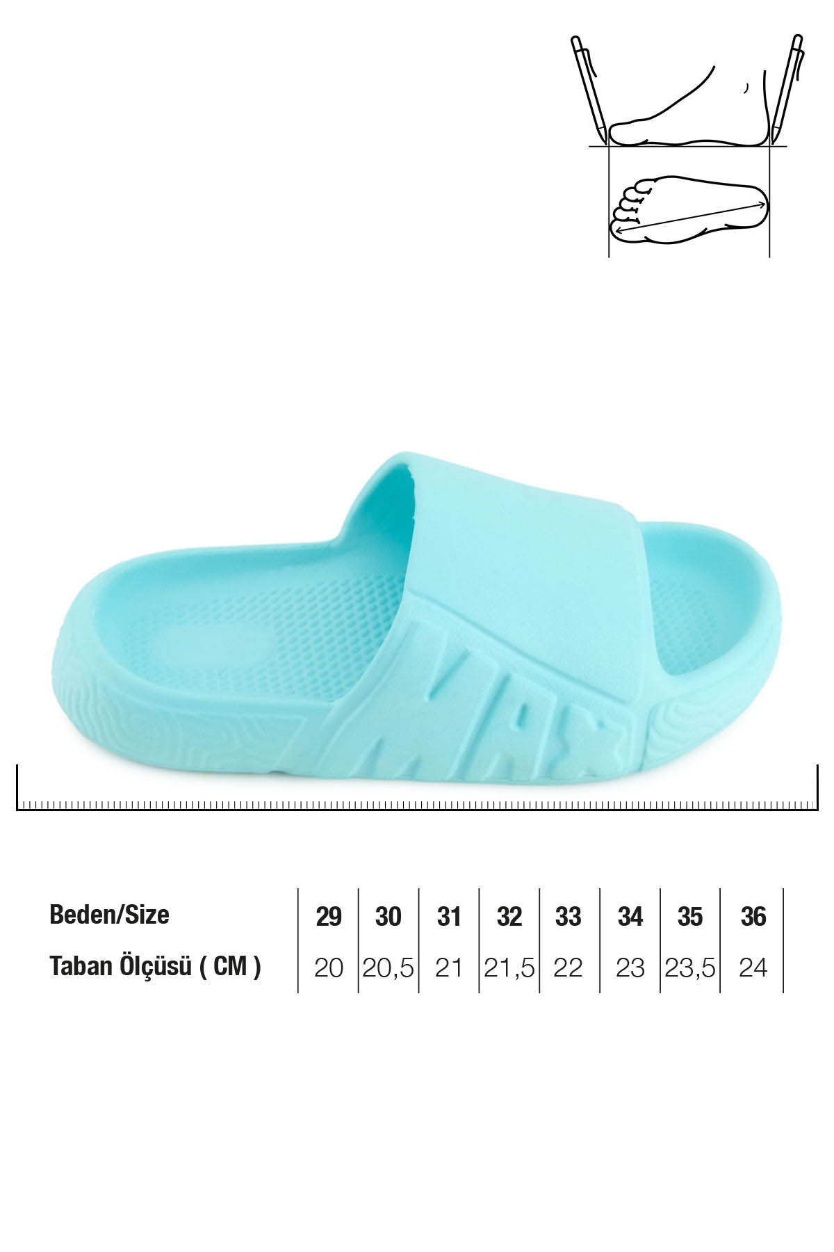 Yazlık Kız Çocuk Eva Islak Zemine Uygun Ev Bahçe Banyo Havuz Terlik - Görsel 3