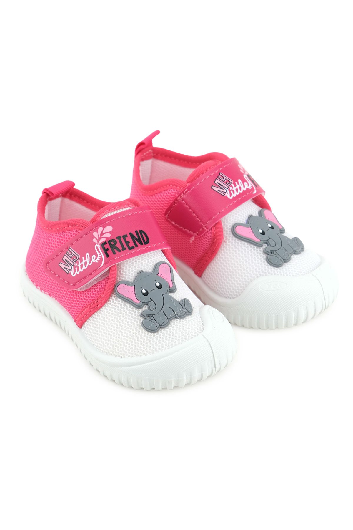 Kız Bebek Yazlık Keten Tek Cırt Cırtlı Ayarlanabilir Rahat Taban Ev Okul Kreş Günlük Ayakkabı - Görsel 4