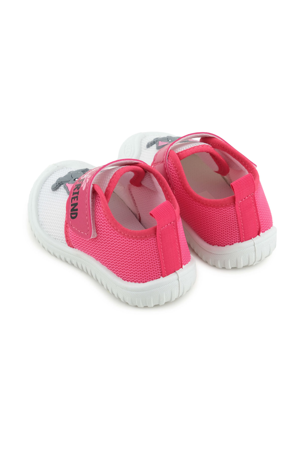 Kız Bebek Yazlık Keten Tek Cırt Cırtlı Ayarlanabilir Rahat Taban Ev Okul Kreş Günlük Ayakkabı - Görsel 5