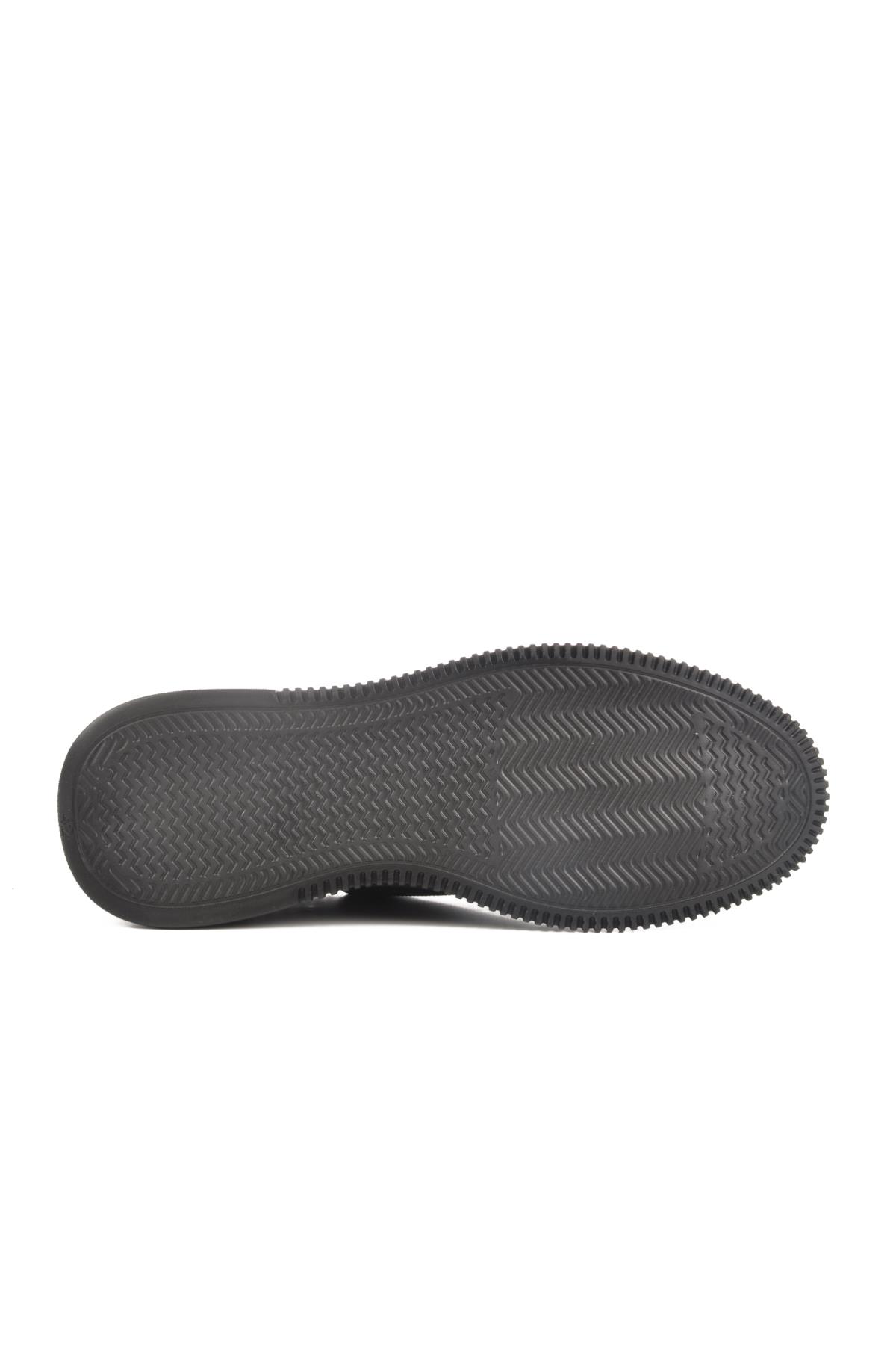 LO02255-F412 M Siyah Erkek Triko Günlük Ayakkabı - Görsel 6