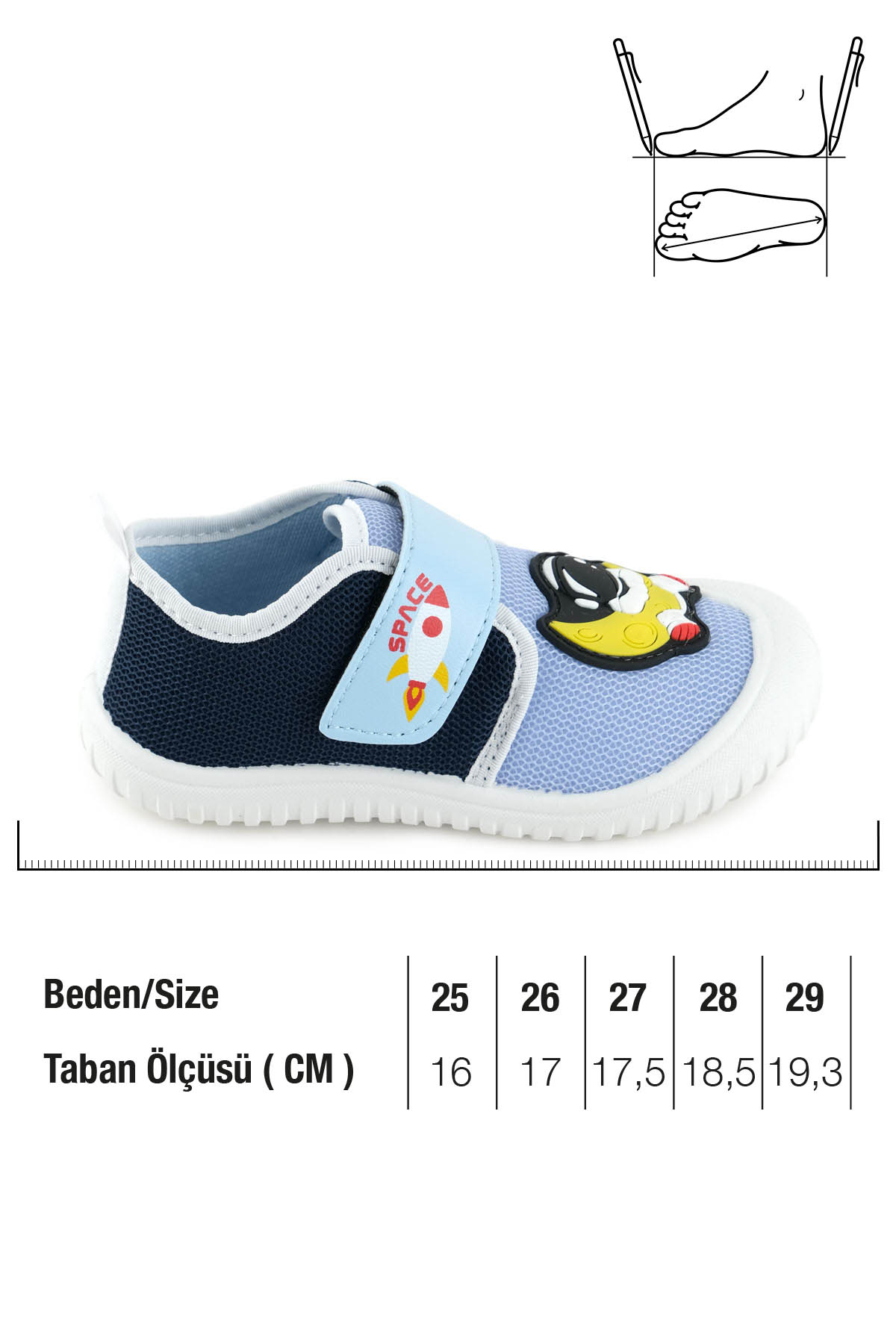 Yazlık Erkek Çocuk PVC Taban Cırt Cırtlı Ayarlanabilir Keten Günlük Ayakkabı - Görsel 3