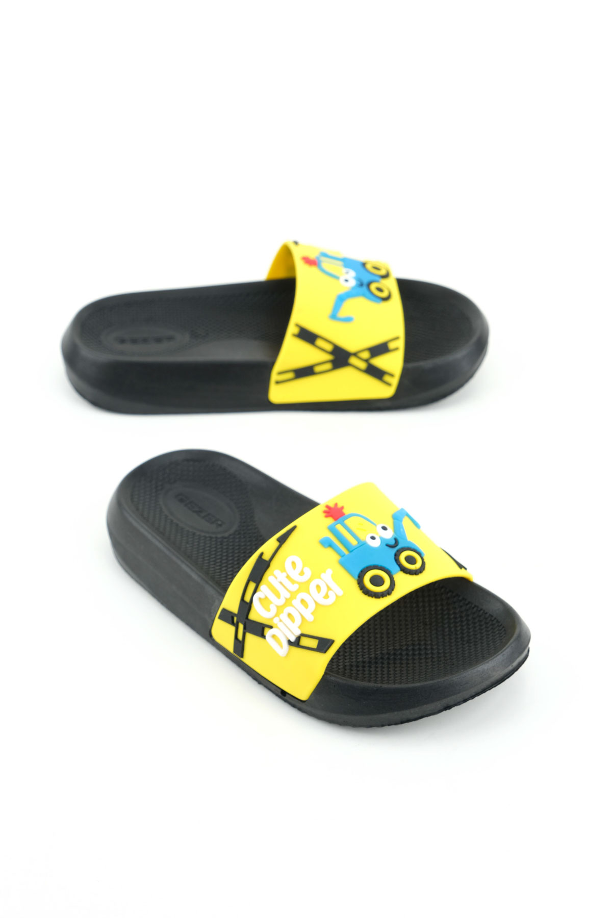Gezer Gezer Sarı Erkek Çocuk Yazlık PU Ev Banyo Bahçe Plaj Havuz Günlük Terlik Flo'da! Sarı - 2. görsel