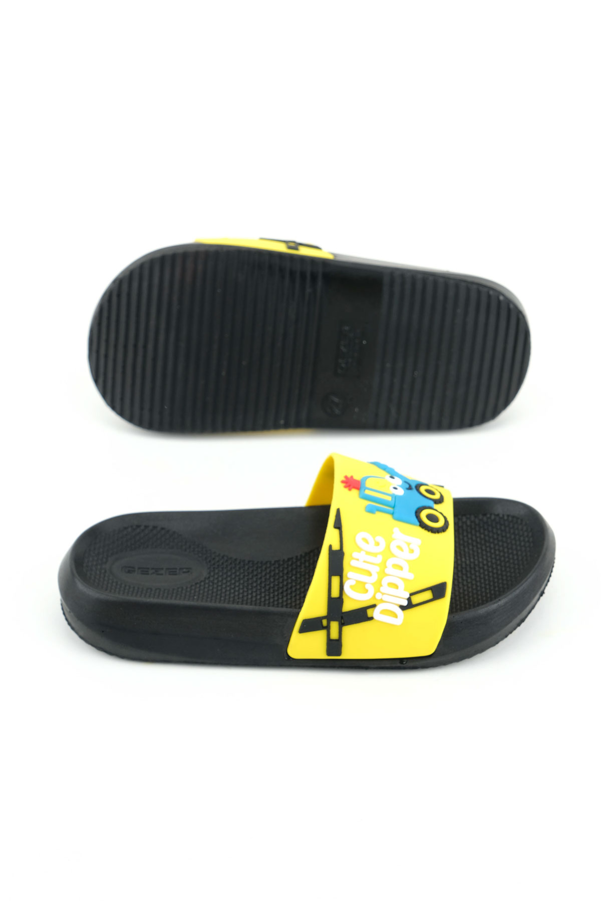 Gezer Gezer Sarı Erkek Çocuk Yazlık PU Ev Banyo Bahçe Plaj Havuz Günlük Terlik Flo'da! Sarı - 6. görsel