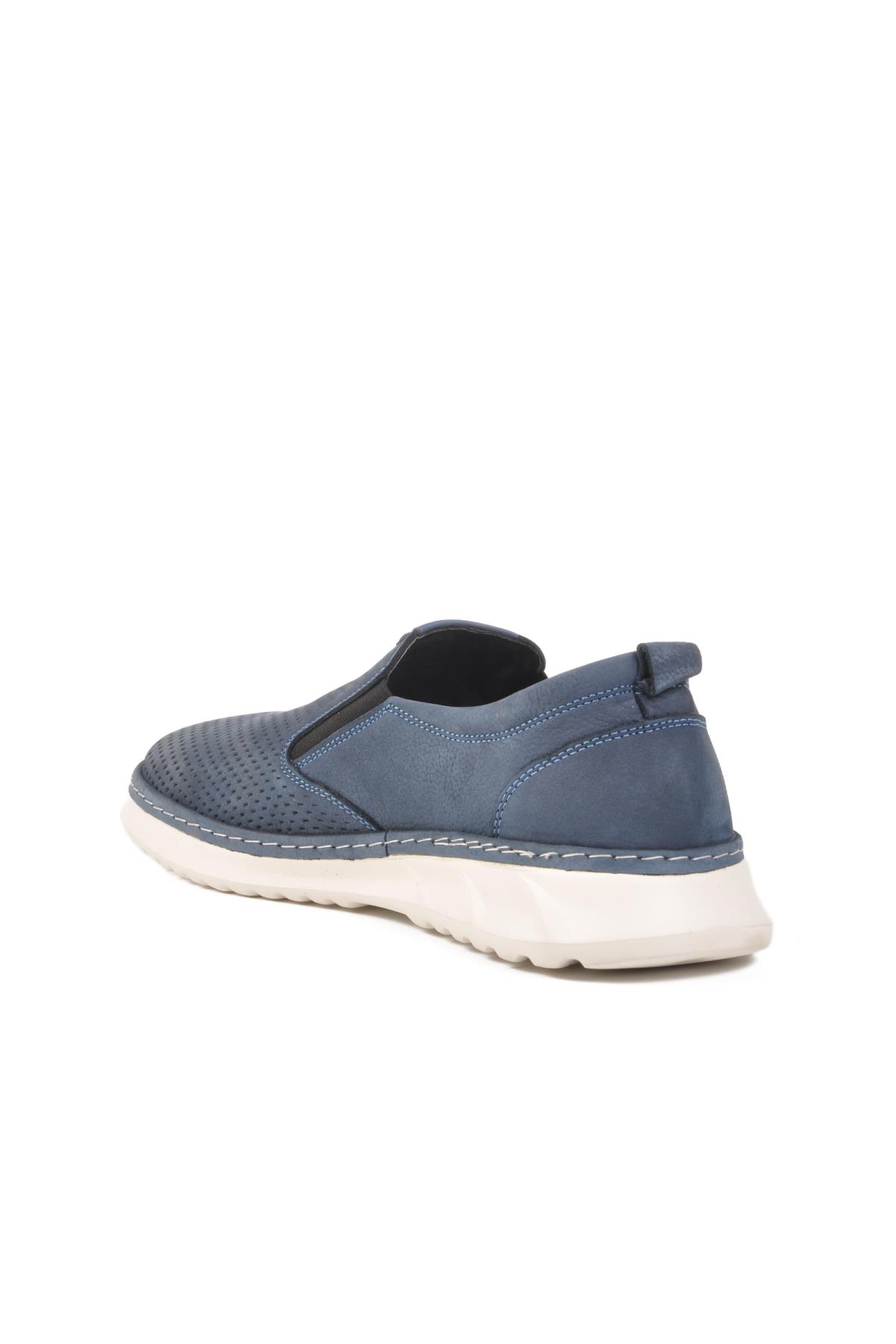 2Y0924-8488 M Mavi Nubuk Erkek Günlük Ayakkabı - Görsel 5