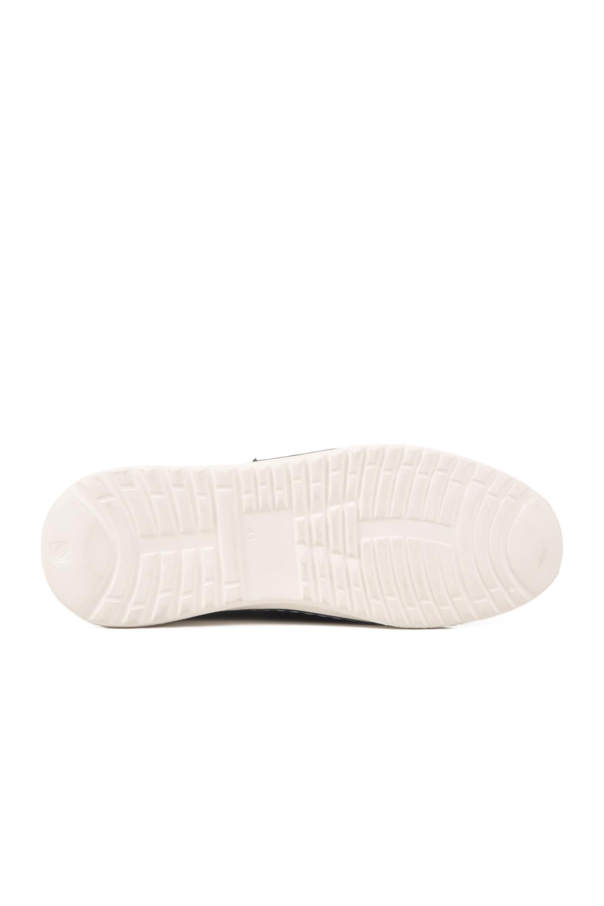 2Y0924-8488 M Mavi Nubuk Erkek Günlük Ayakkabı - Görsel 6