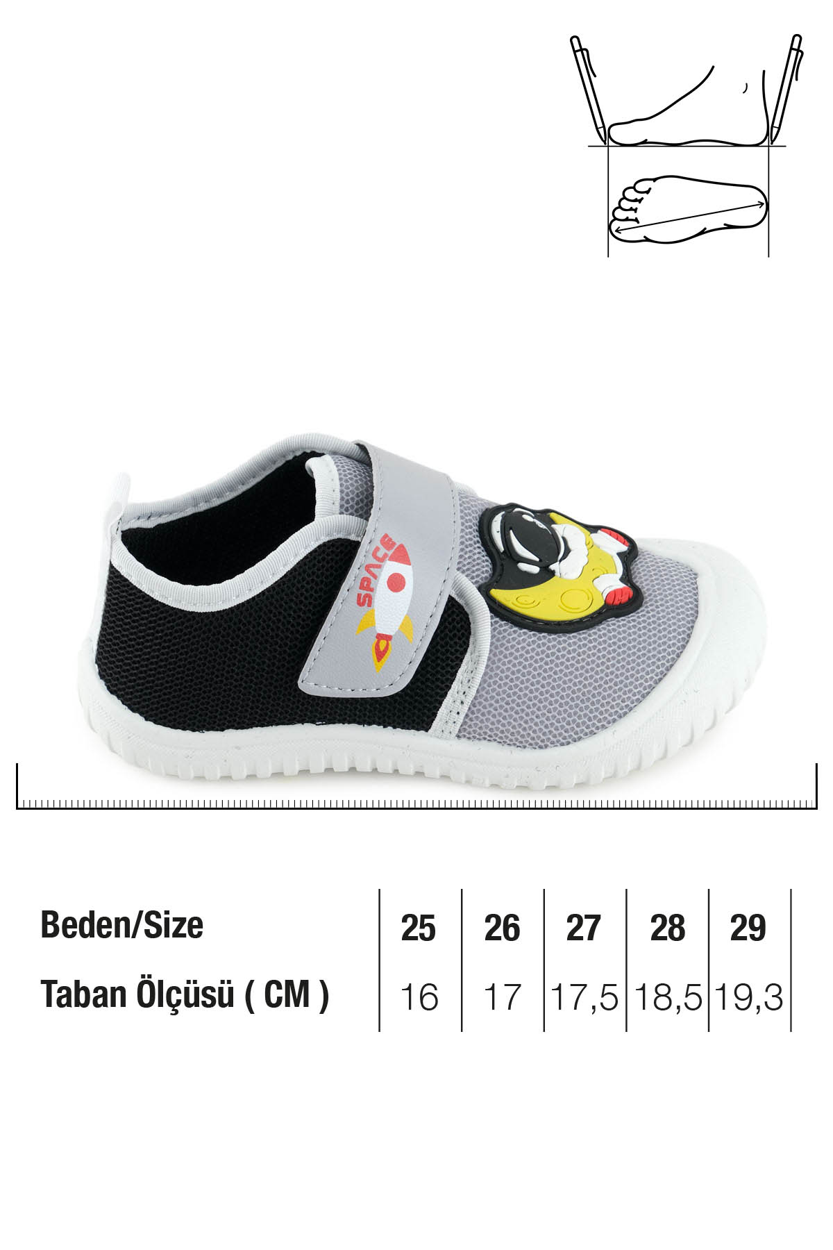 Yazlık Erkek Çocuk PVC Taban Cırt Cırtlı Ayarlanabilir Keten Günlük Ayakkabı - Görsel 3