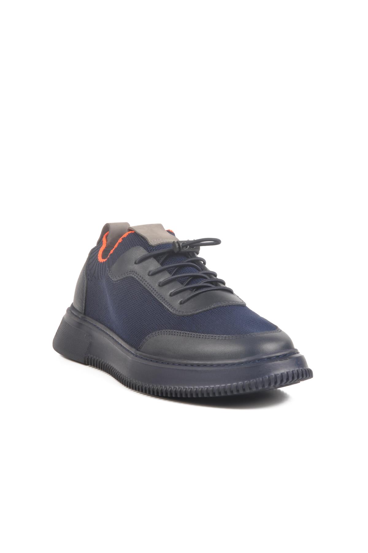 LO02255-F412 M Lacivert Triko Erkek Günlük Ayakkabı - Görsel 2