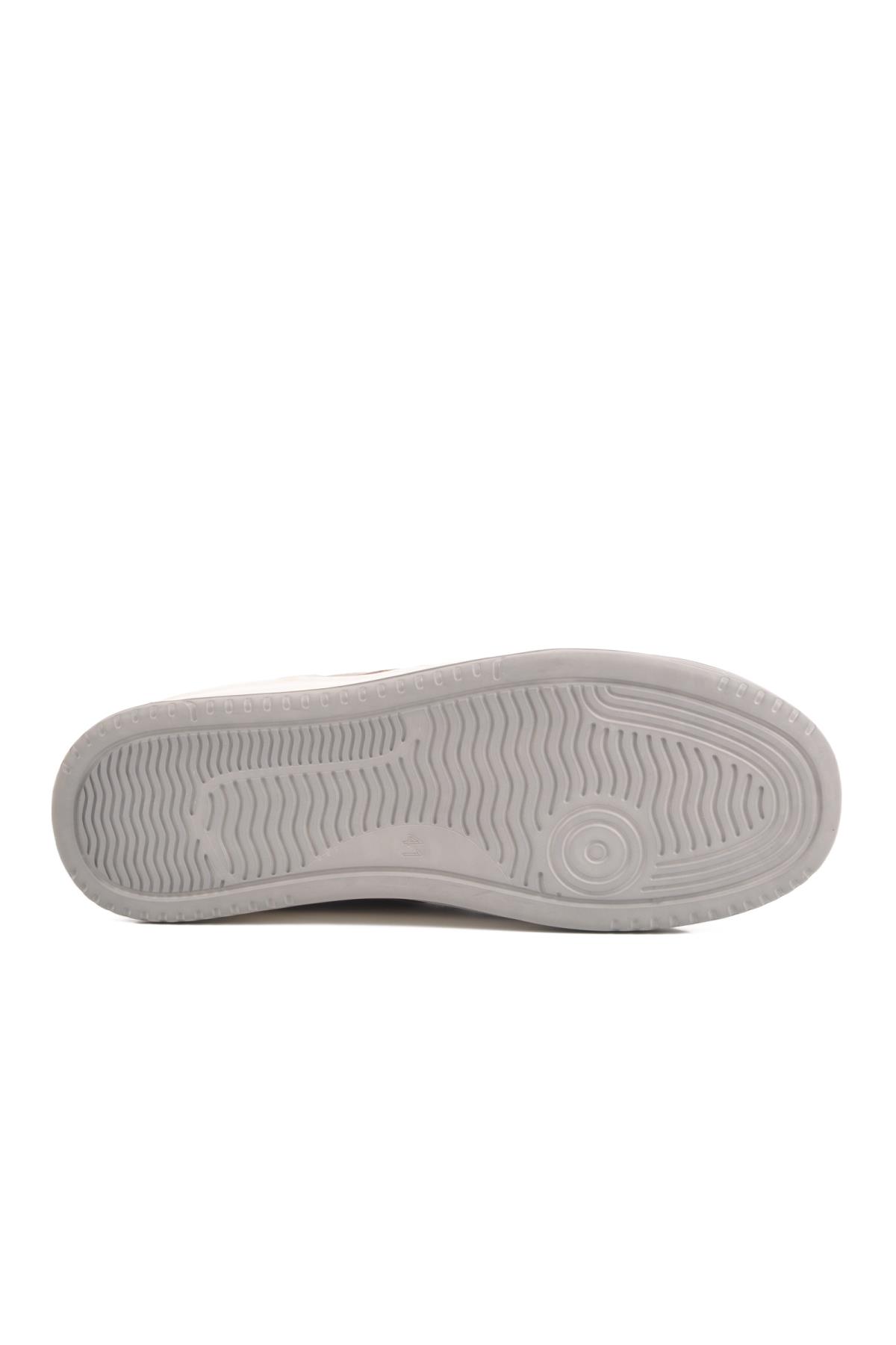 1987-2090 M Gri Süet Hakiki Deri Erkek Günlük Ayakkabı - Görsel 6