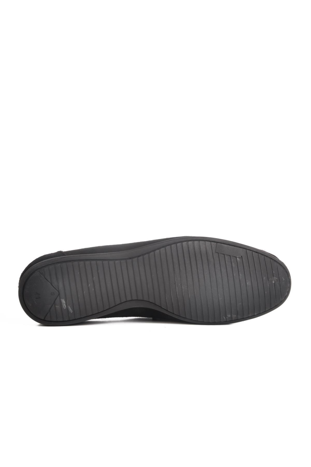 3Y0113 Siyah Süet Erkek Günlük Ayakkabı - Görsel 6