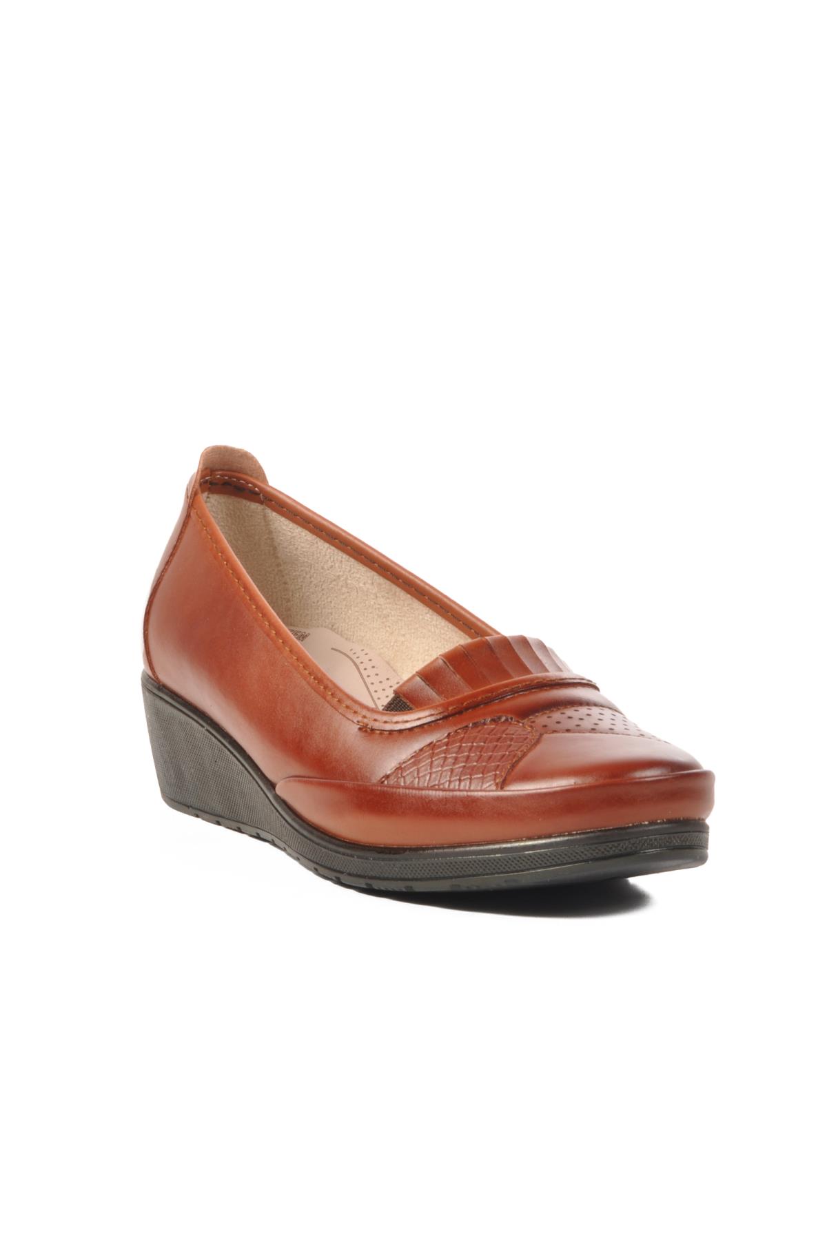 177 Z Taba Hakiki Deri Kadın Günlük Ayakkabı - Görsel 2