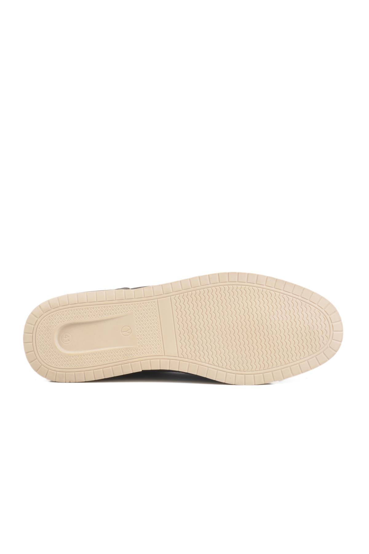 LO2063 Siyah Hakiki Deri Erkek Günlük Ayakkabı - Görsel 6