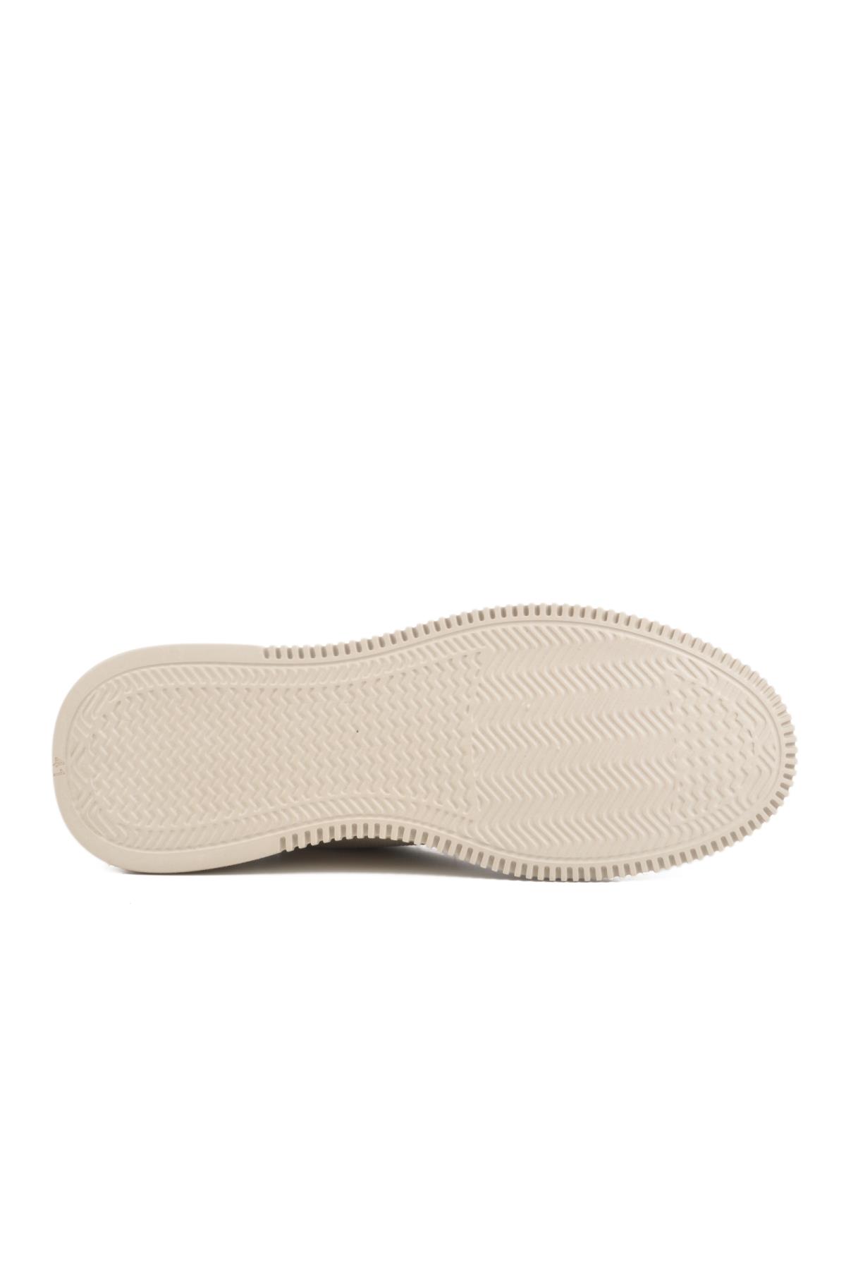 LO02255-F412 M Bej Triko Erkek Günlük Ayakkabı - Görsel 6