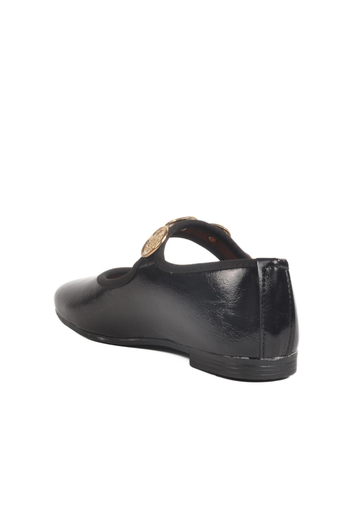 B-40 Z Siyah Rugan Kadın Babet - Görsel 5