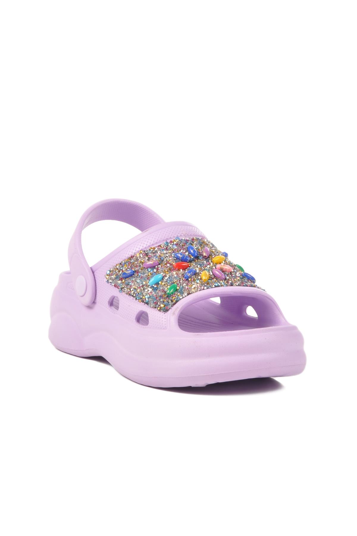 E-800 Z Lila Kadın Terlik - Görsel 2