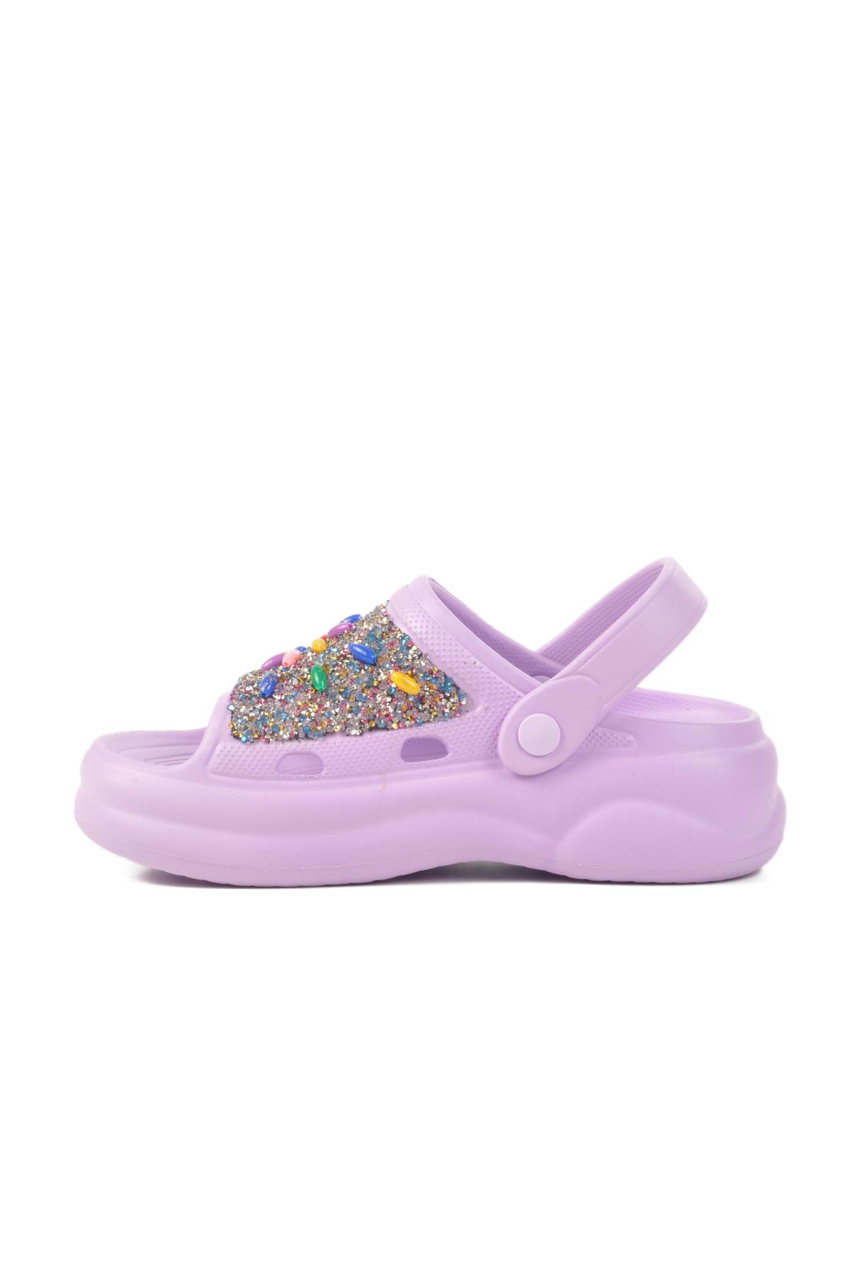 E-800 Z Lila Kadın Terlik - Görsel 3