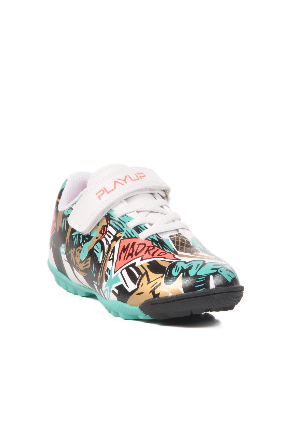 Beyaz Çocuk Halı Saha Ayakkabısı Playup PH-251-145 P - Görsel 2