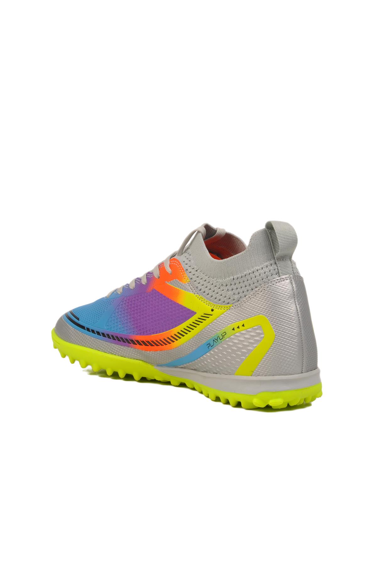 Gri Çoraplı Erkek Halı Saha Ayakkabısı MH-251-141 M - Görsel 5