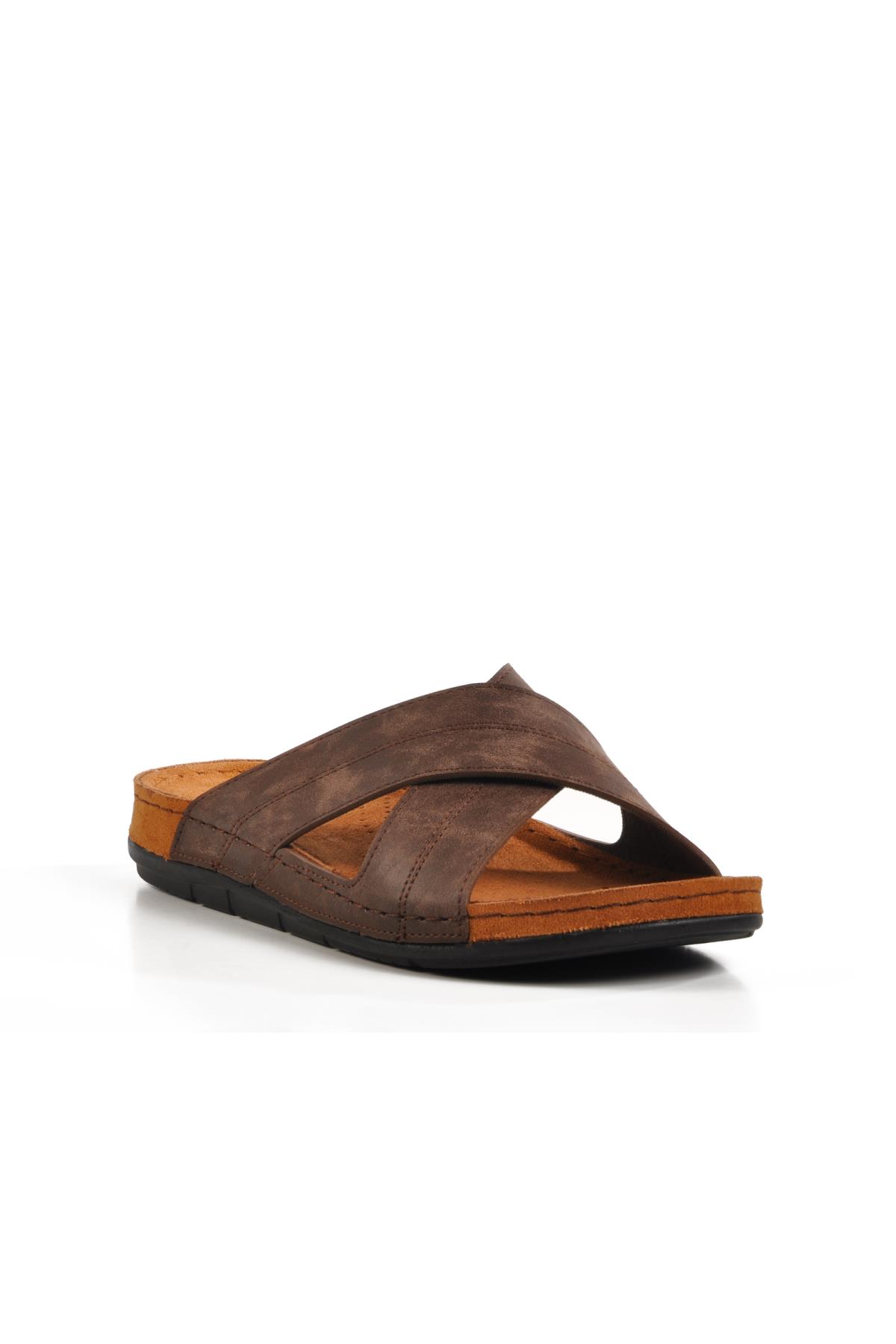 Kahve Anatomik Erkek Terlik Bento M - Görsel 2