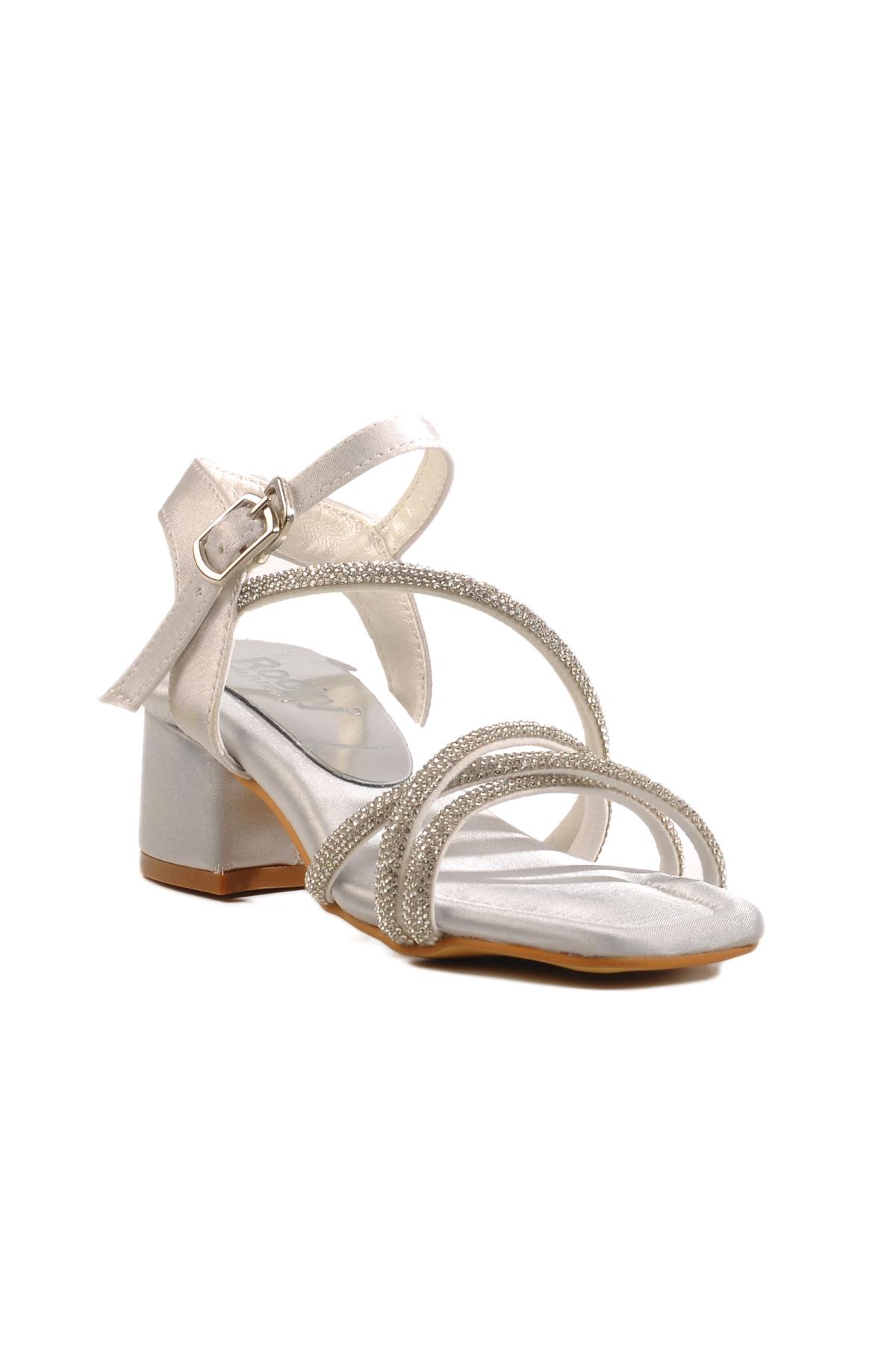 Gümüş Çocuk Topuklu Sandalet Rocky 21 P - Görsel 2