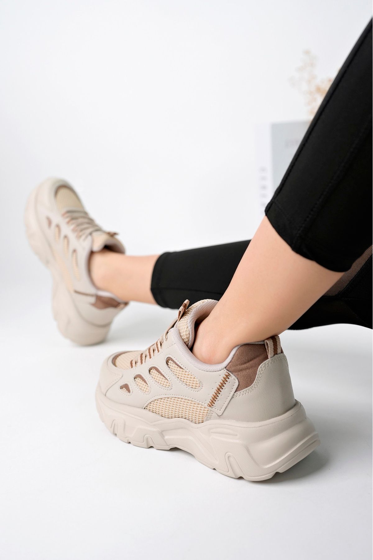 Kadın Sneaker Sararmaz Taban Ultra Hafif -3 - Görsel 2