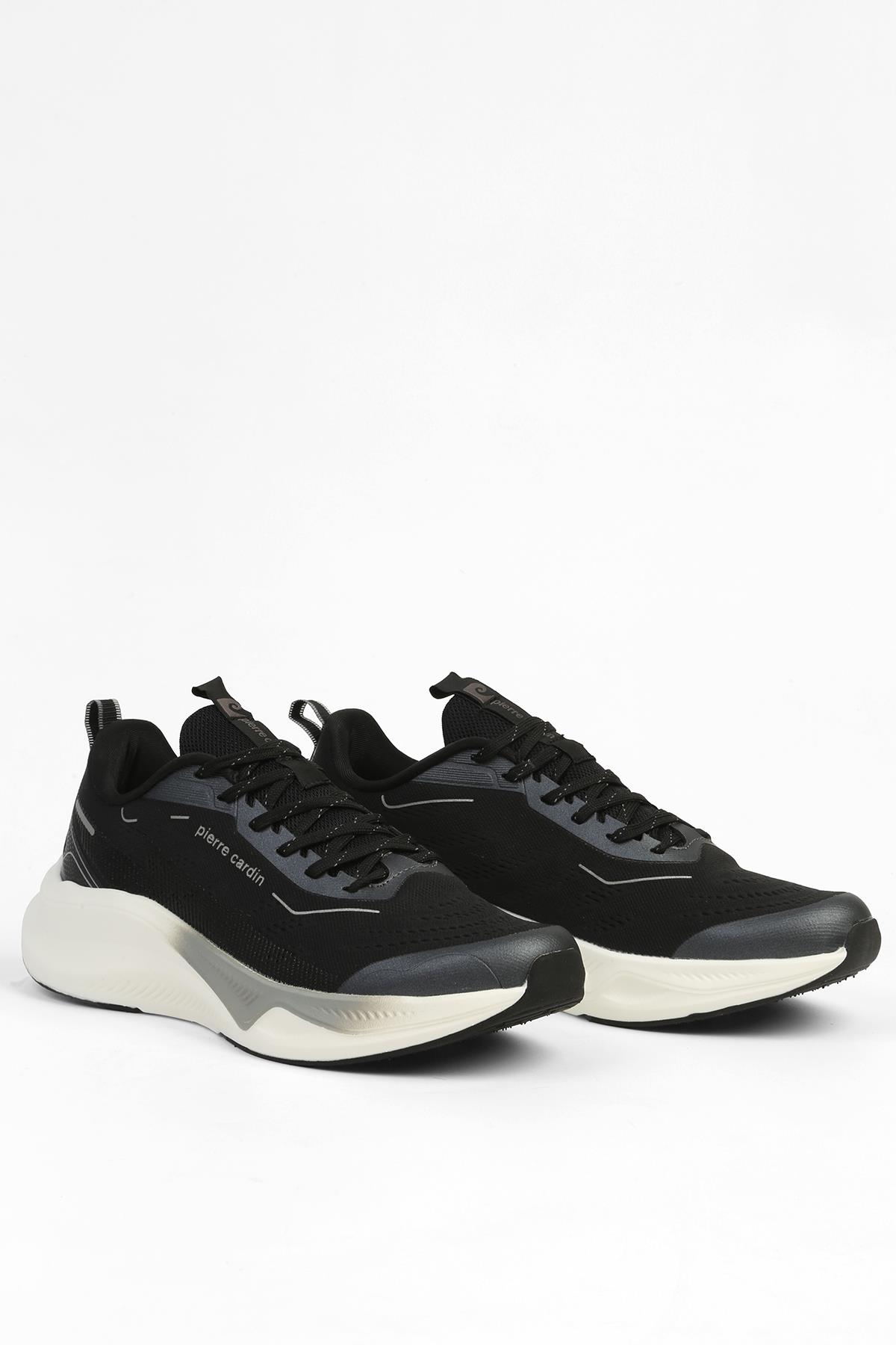 Siyah Beyaz Erkek Spor Ayakkabı İTHAL PCI-11324 - Görsel 4