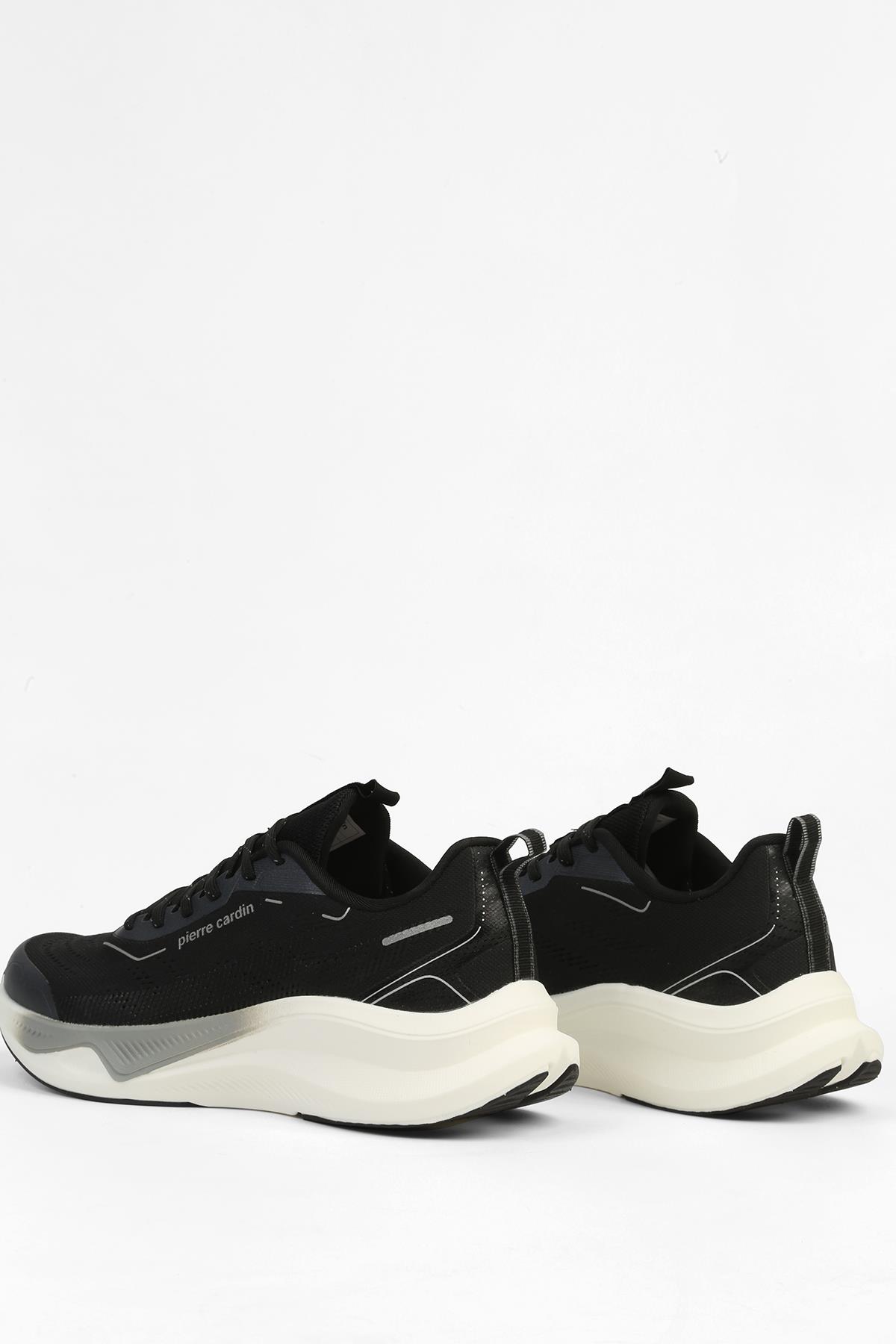 Siyah Beyaz Erkek Spor Ayakkabı İTHAL PCI-11324 - Görsel 5