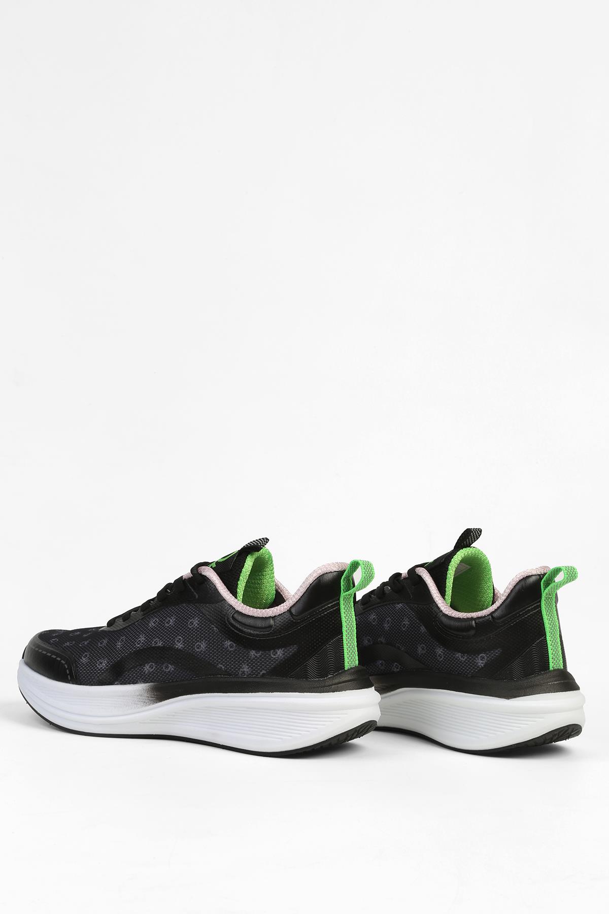 Siyah Beyaz Kadın Spor Ayakkabı İTHAL BNI-11441 - Görsel 5