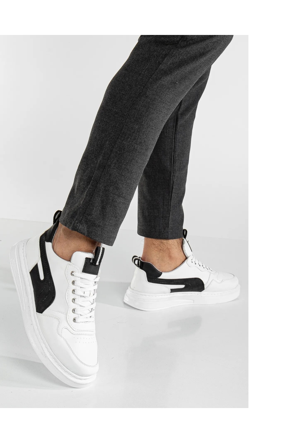 Pomas Erkek Garantili Günlük Rahat Dikişli Hafif Taban Yürüyüş Garantili Spor Ayakkabı POMAS-5219 - Görsel 2