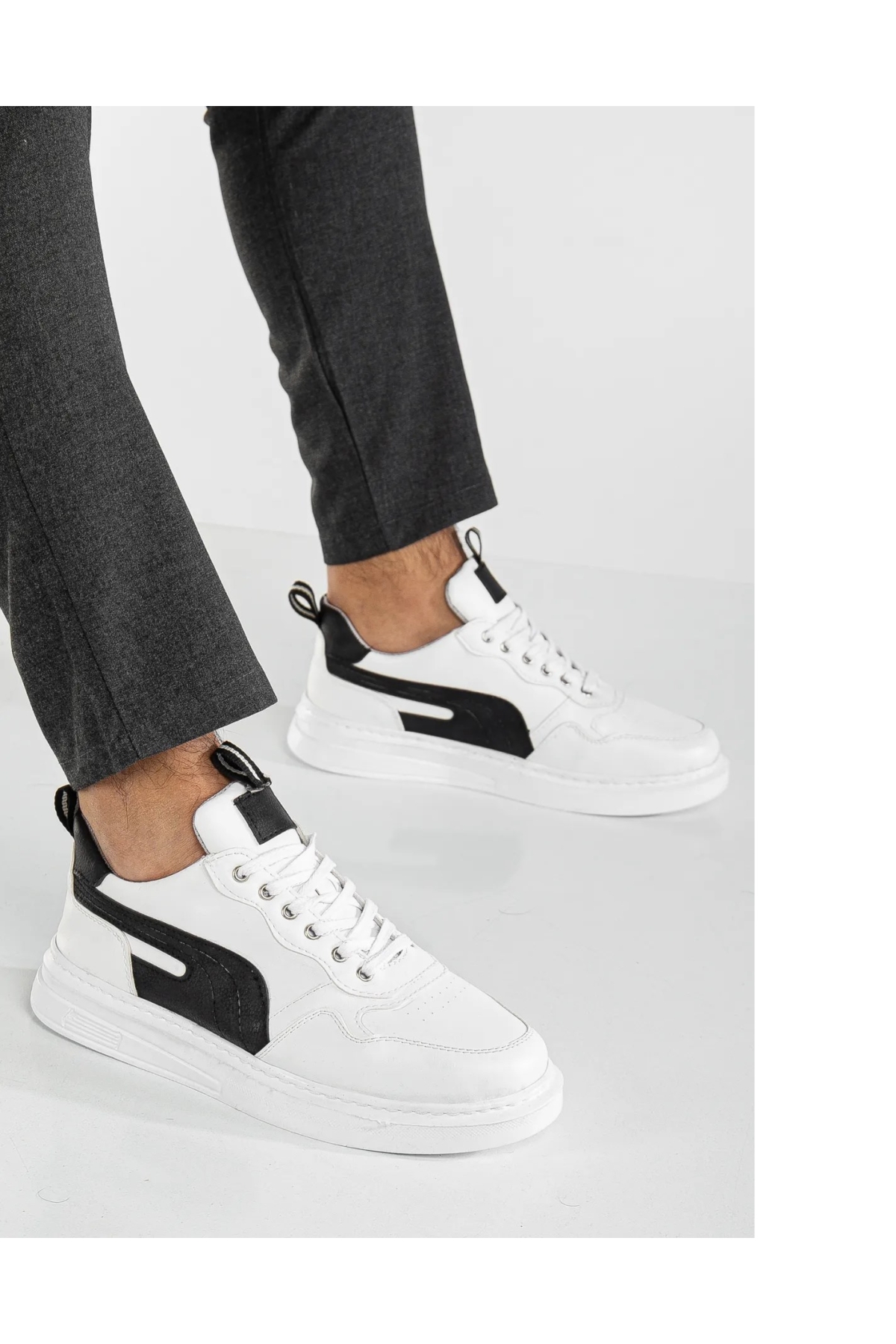 Pomas Erkek Garantili Günlük Rahat Dikişli Hafif Taban Yürüyüş Garantili Spor Ayakkabı POMAS-5219 - Görsel 3