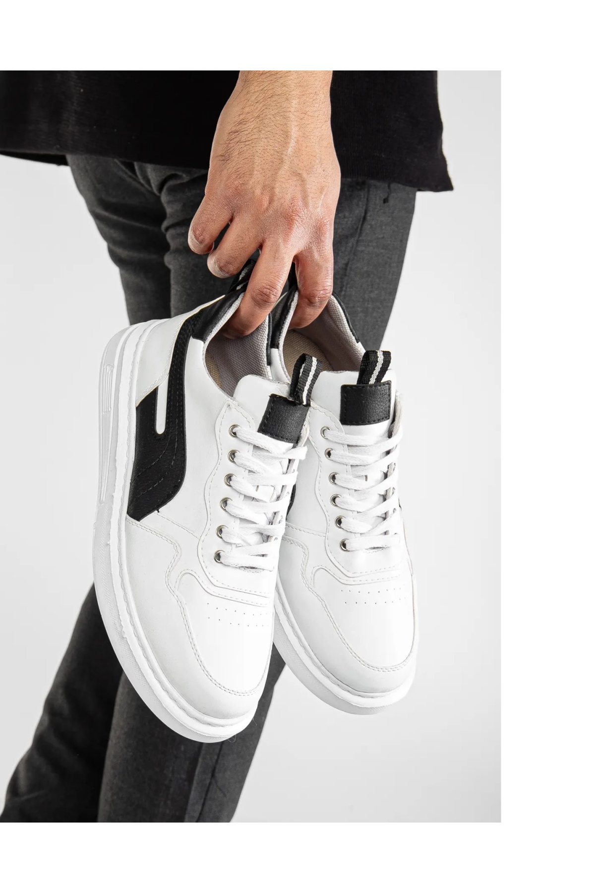 Pomas Erkek Garantili Günlük Rahat Dikişli Hafif Taban Yürüyüş Garantili Spor Ayakkabı POMAS-5219 - Görsel 5