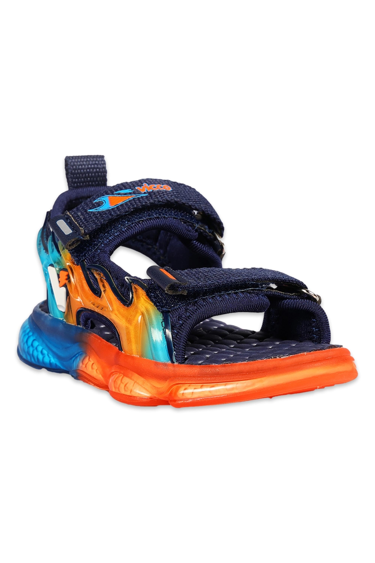 332.B25Y.256 Jack Bebe Işıklı Phylon Lacivert Erkek Çocuk Sandalet - Görsel 3