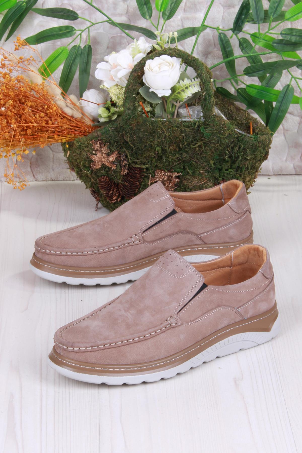 4041 Carlo Nubuk Hafif Rahat Hakiki Deri Erkek Ayakkabı - Görsel 4