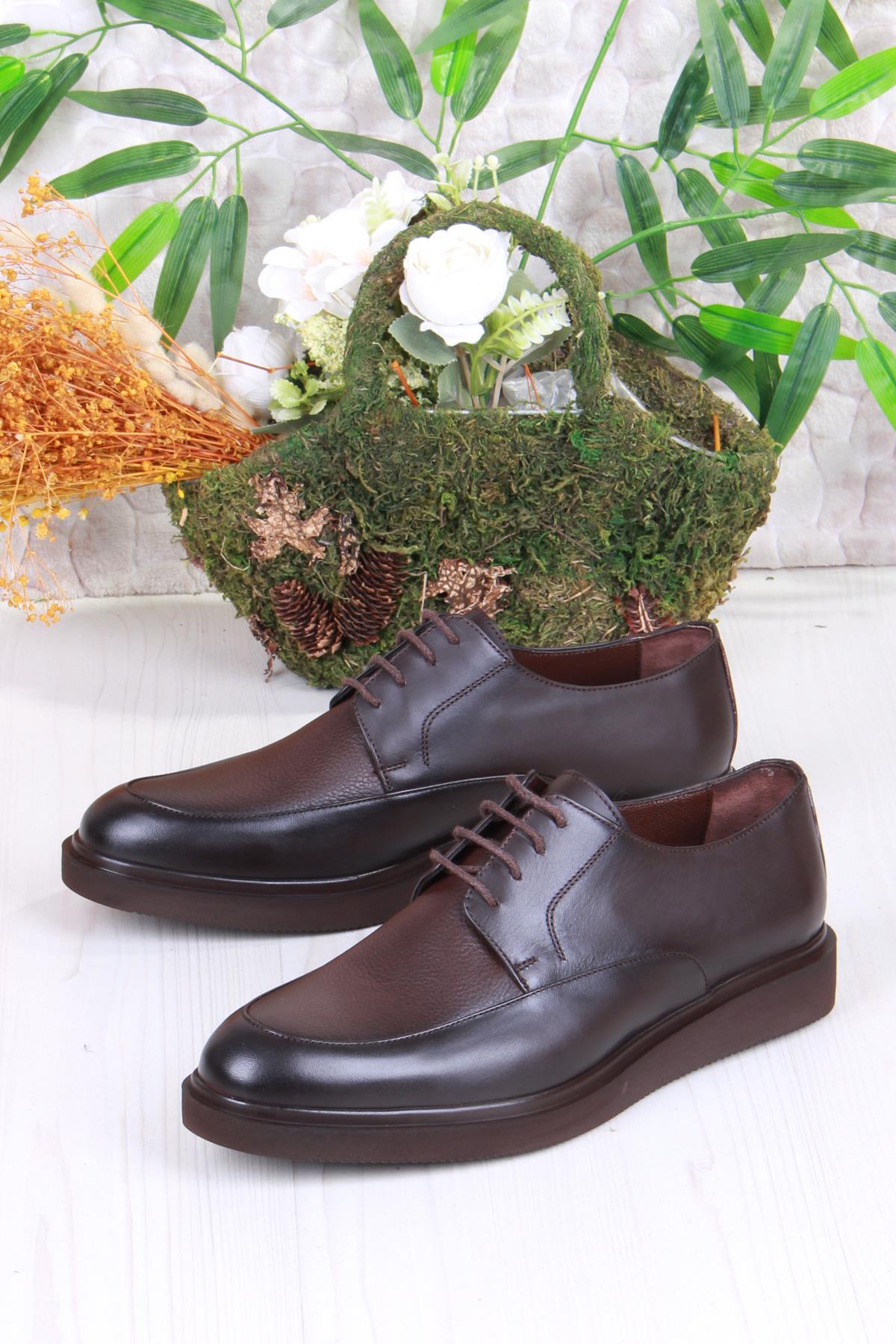 42243 Rahat Hafif Hakiki Deri Erkek Ayakkabı - Görsel 4