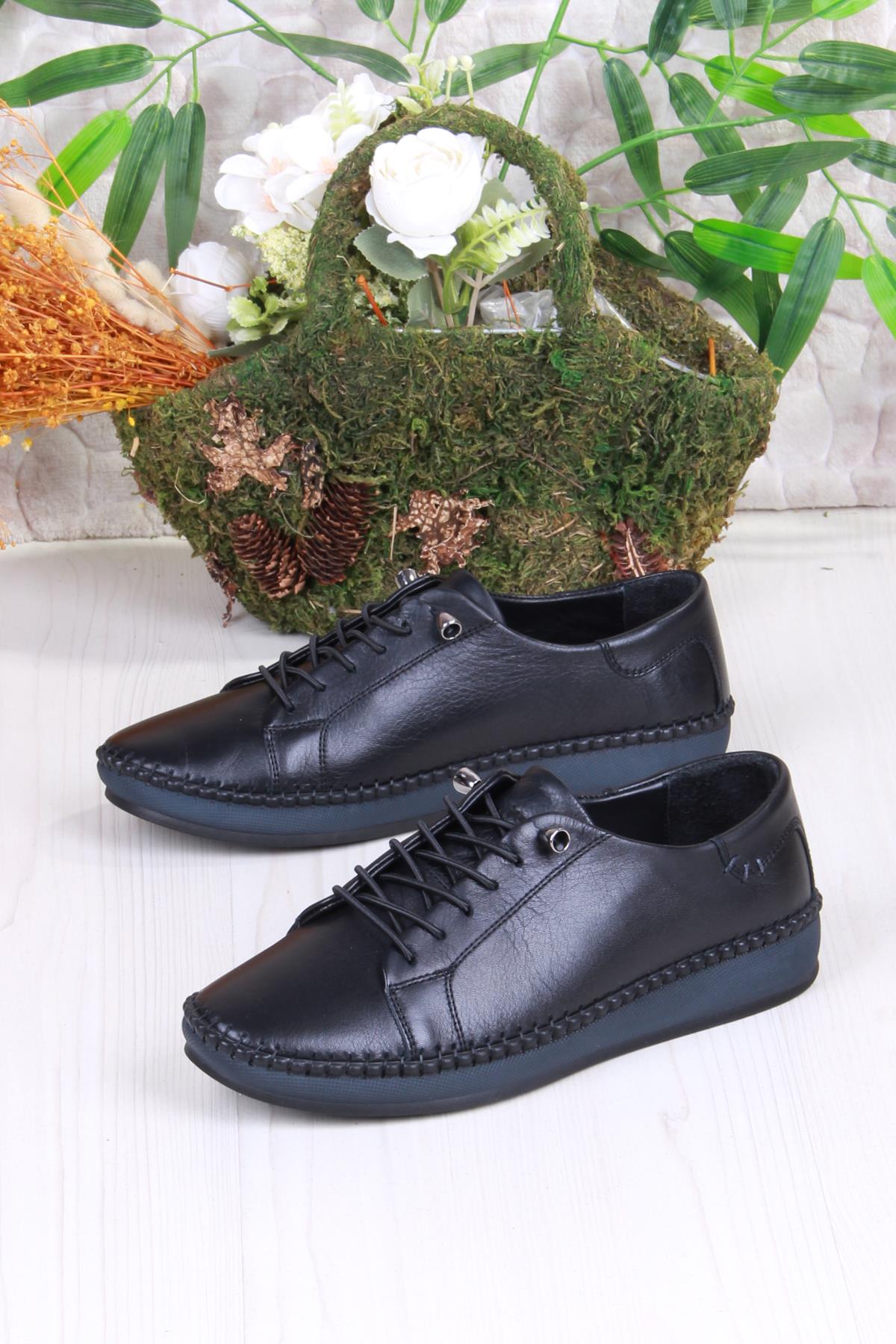 427866 Anatomik Rahat Esnek Hakiki Deri Kadın Ayakkabı - Görsel 5