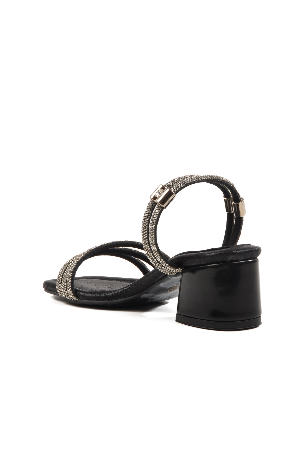 Siyah Taşlı Kız Çocuk Sandalet 016 P - Görsel 5