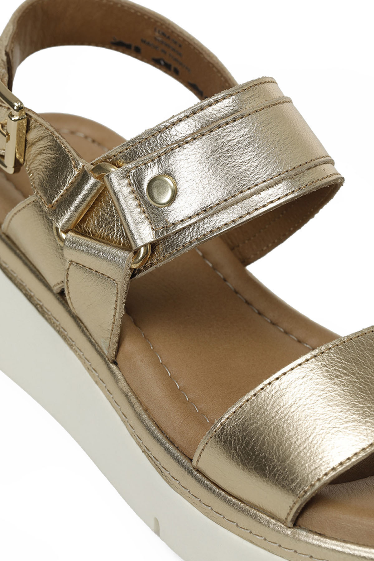 İnci INCI LUNA 5FX Altın Kadın Düz Sandalet - Görsel 8