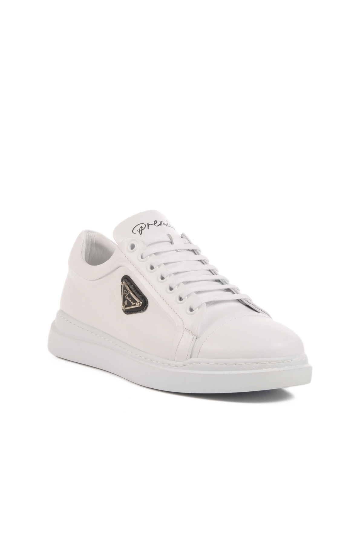 Aspor Beyaz Hakiki Deri Erkek Sneaker - Görsel 4