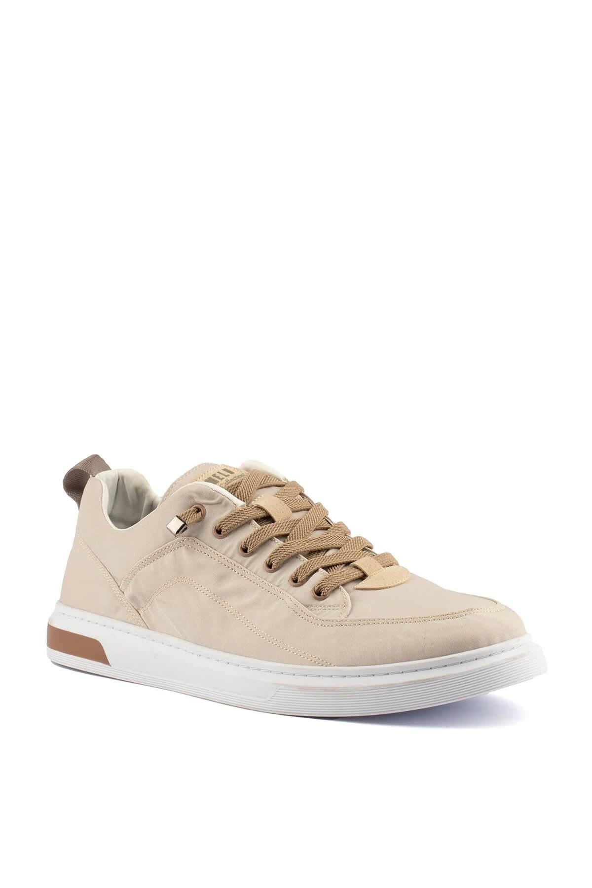 Bej Hafif Esnek Tekstil Erkek Sneaker - Görsel 3