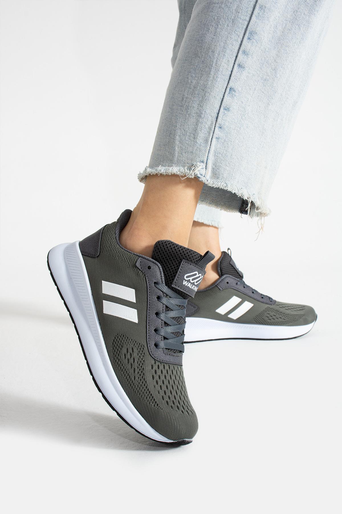 Kadın Sneaker Ayakkabı Hava Alan Konforlu ve Esnek Kullanışlı Hava Alan Ortapedik Spor Ayakkabı - Görsel 4