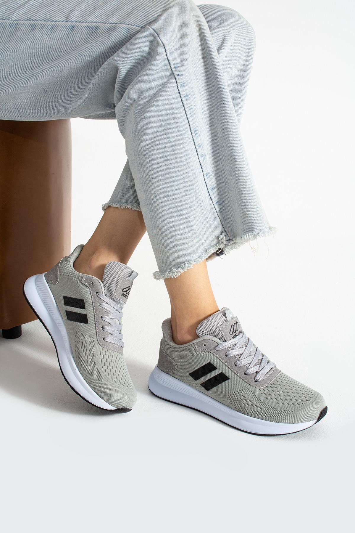 Kadın Sneaker Ayakkabı Hava Alan Konforlu ve Esnek Kullanışlı Hava Alan Ortapedik Spor Ayakkabı - Görsel 2