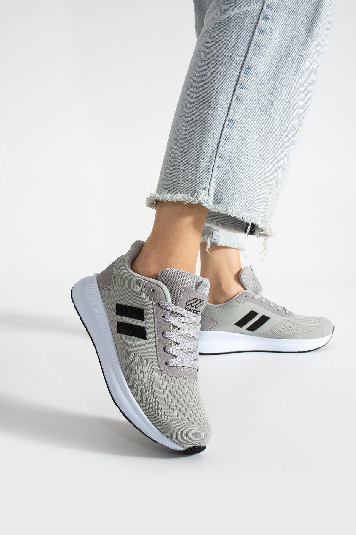 Kadın Sneaker Ayakkabı Hava Alan Konforlu ve Esnek Kullanışlı Hava Alan Ortapedik Spor Ayakkabı - Görsel 3