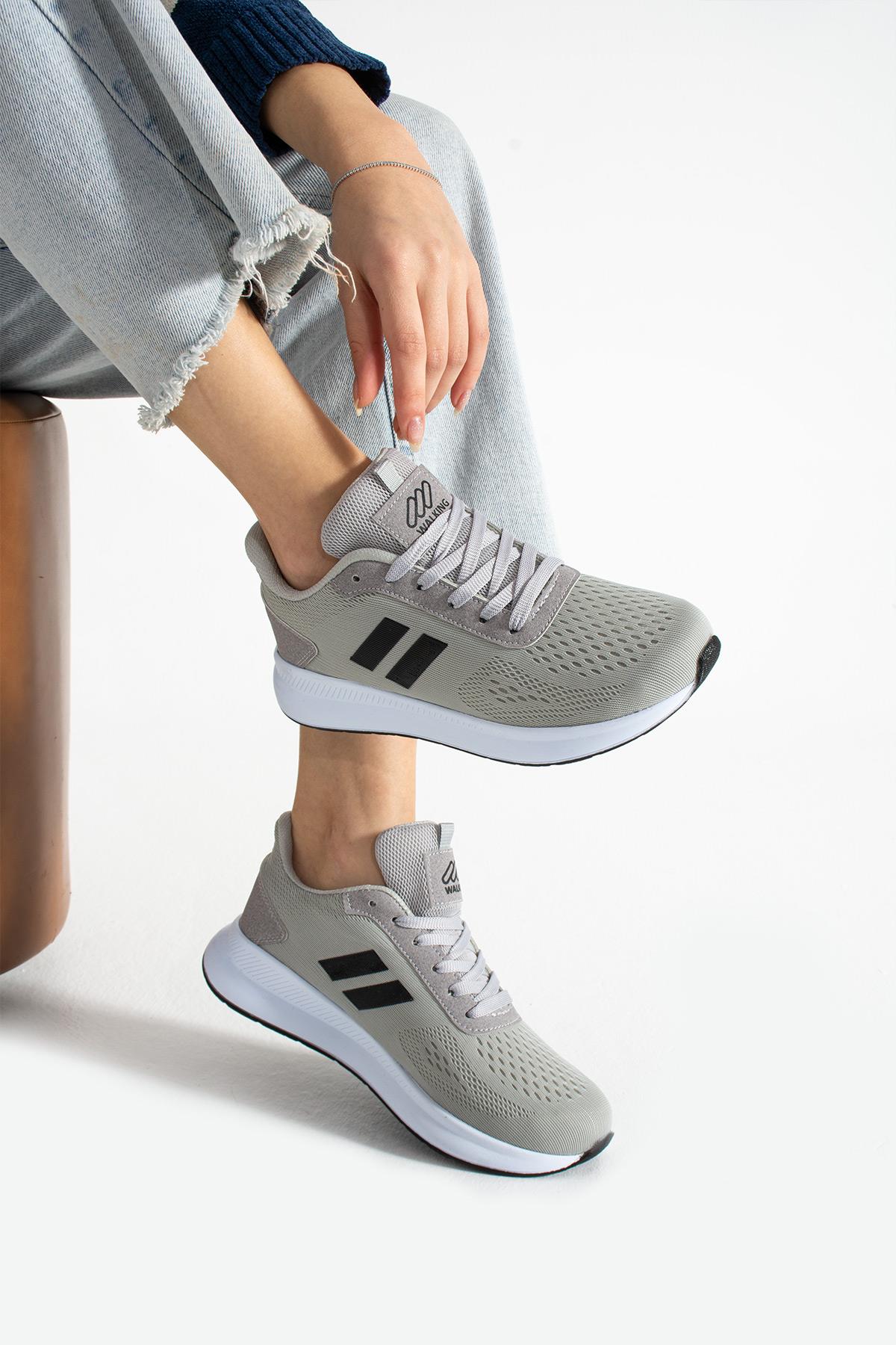 Kadın Sneaker Ayakkabı Hava Alan Konforlu ve Esnek Kullanışlı Hava Alan Ortapedik Spor Ayakkabı - Görsel 4