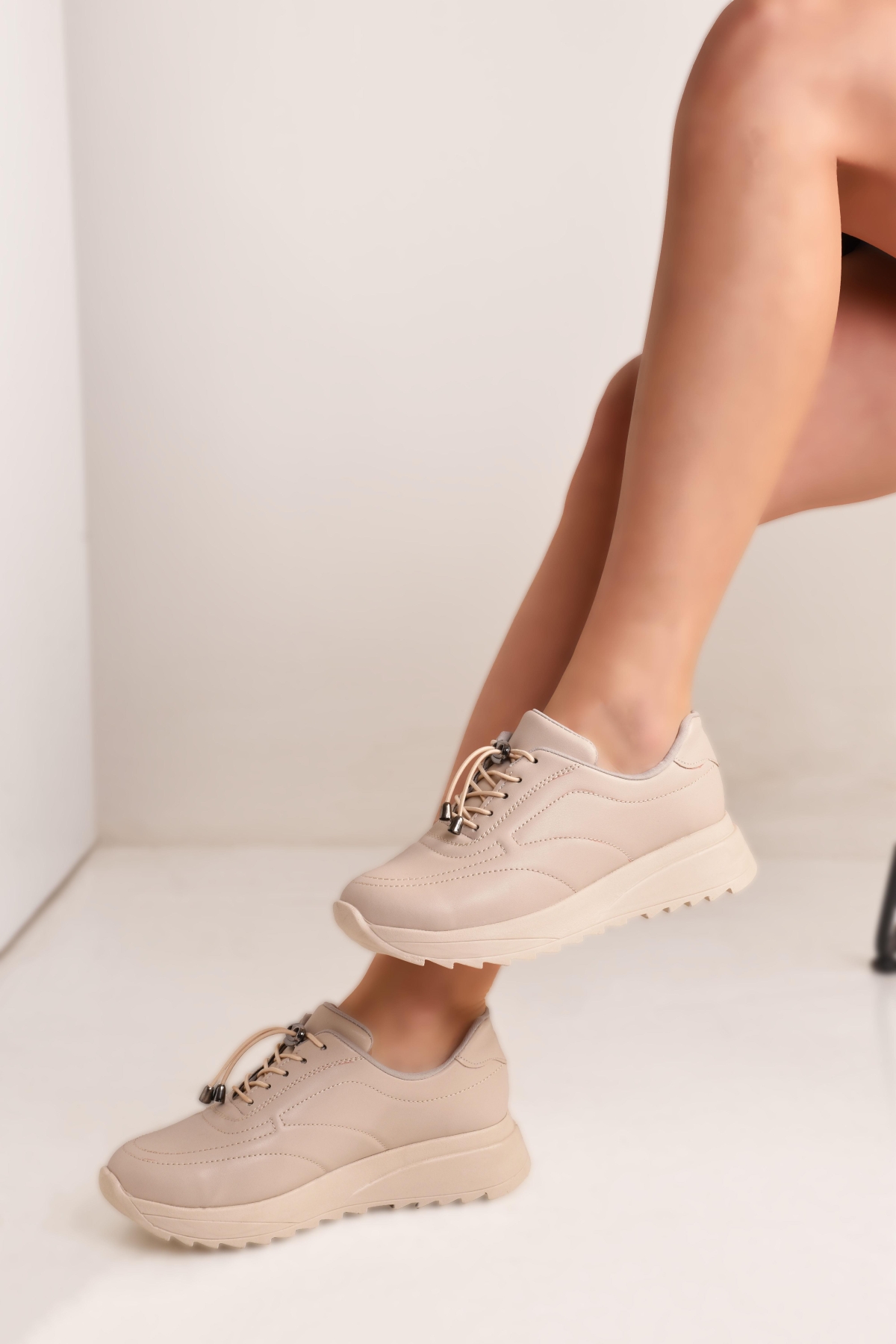 Kadın Rahat Esnek Fashion Exclusive Spor Ayakkabı Sneaker - Görsel 4