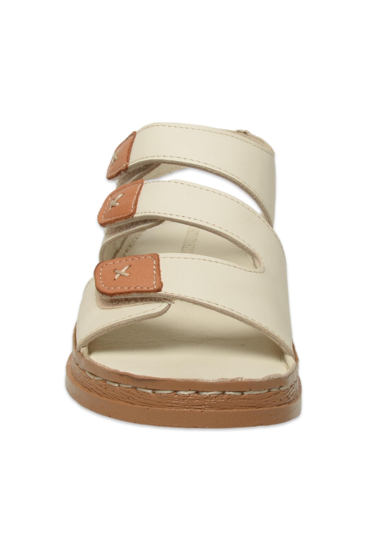 D25Ys-2450Z Günlük Krem Kadın Sandalet - Görsel 4