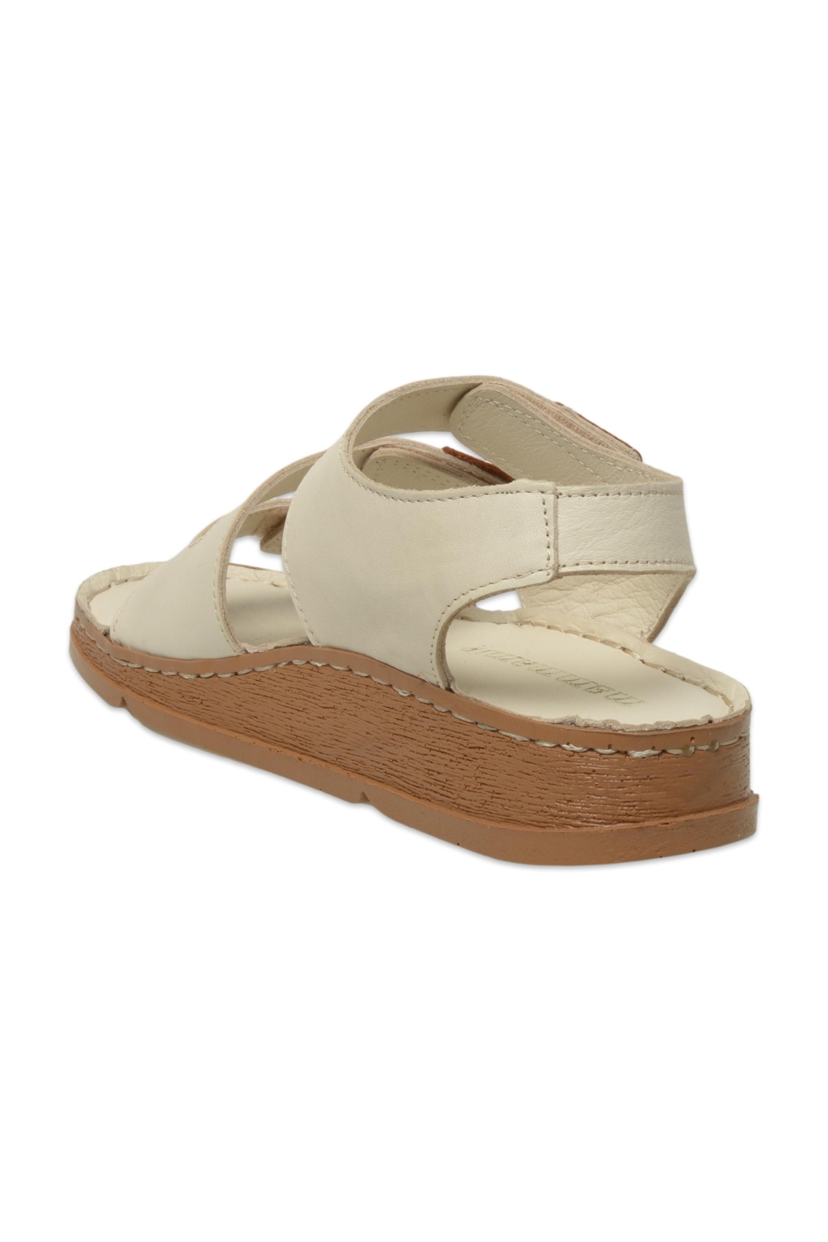 D25Ys-2450Z Günlük Krem Kadın Sandalet - Görsel 5