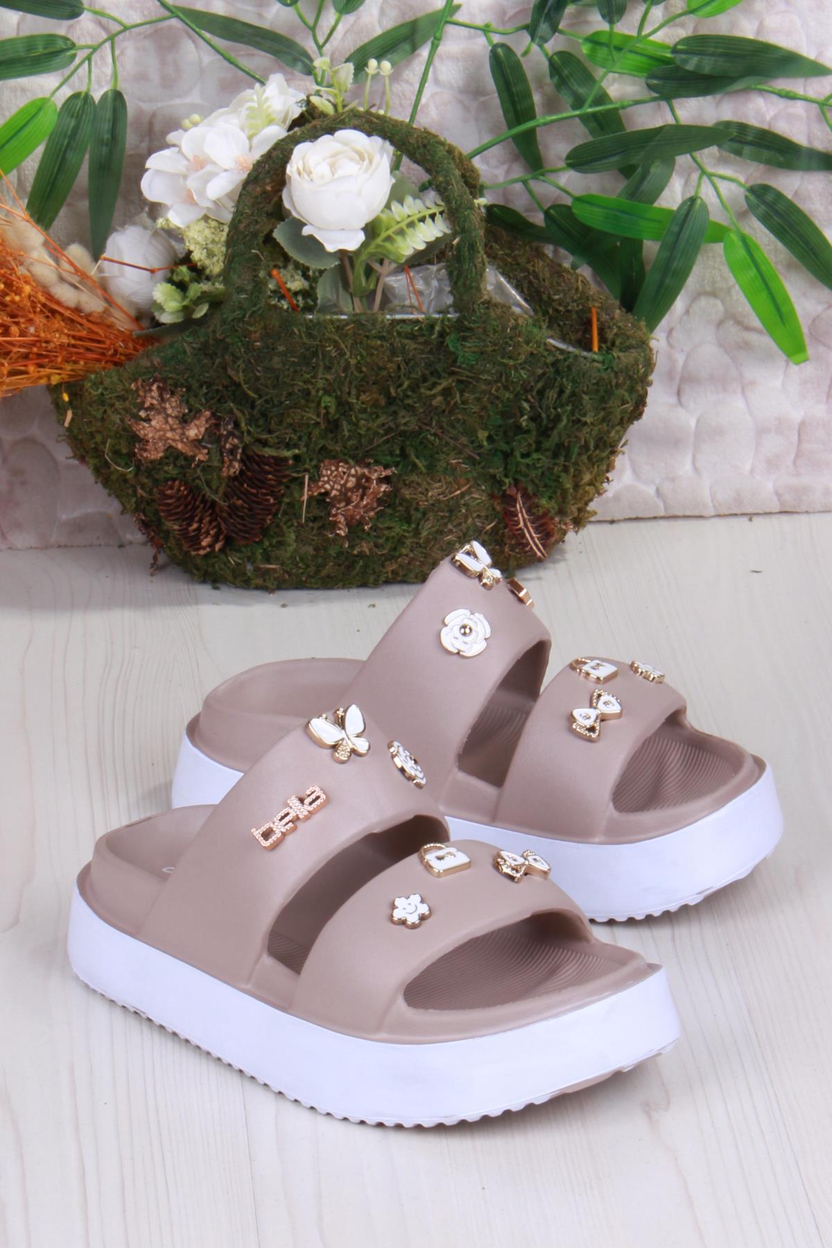 E460 Günlük Plaj Deniz Havuz Terliği Hafif Rahat Esnek Kadın Terlik - Görsel 4