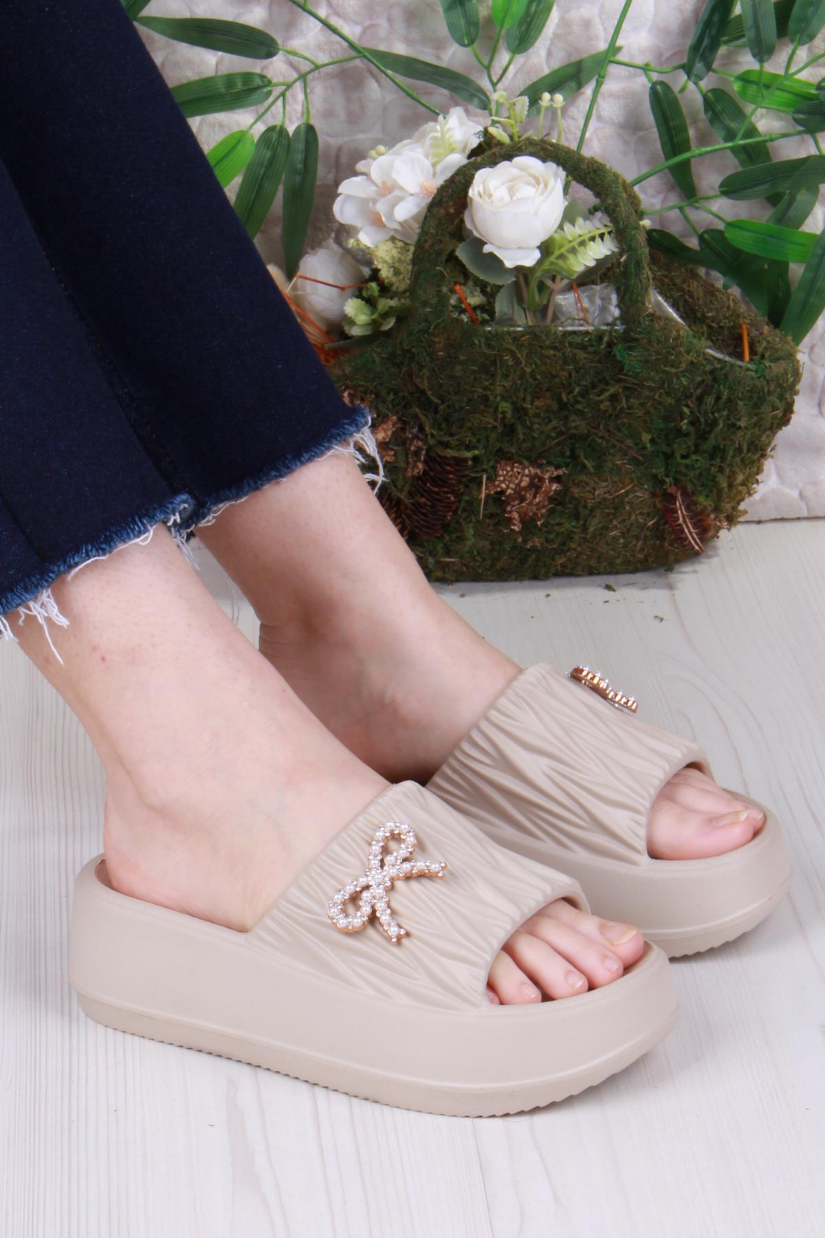 E462 Günlük Plaj Deniz Havuz Terliği Hafif Rahat Esnek Kadın Terlik - Görsel 2