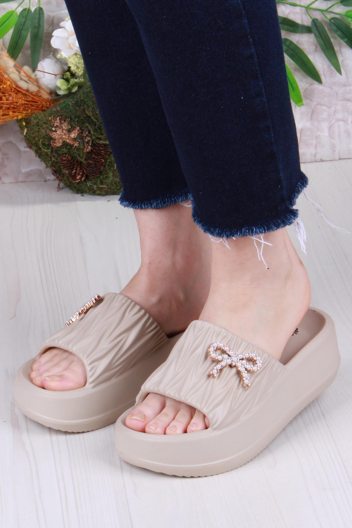 E462 Günlük Plaj Deniz Havuz Terliği Hafif Rahat Esnek Kadın Terlik - Görsel 3